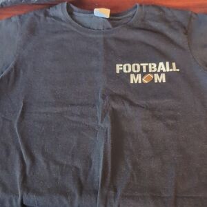 Gildan Black 'Football Mom' Kids Long Sleeve Tee